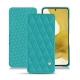 Custodia in pelle Samsung Galaxy S22 - Bleu fluo - Couture
