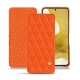 가죽 커버 Samsung Galaxy S22 - Orange fluo - Couture