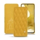 Capa em pele Samsung Galaxy S22 - Jaune soulèu - Couture