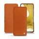 Samsung Galaxy S22 leather case - Orange vibrant