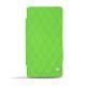 Capa em pele Sony Xperia Z3  - Vert fluo - Couture