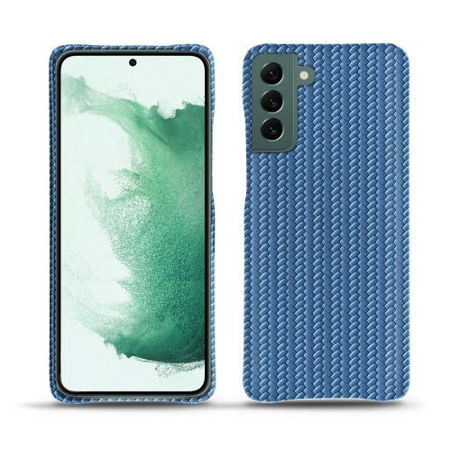 Funda de cuero de alta calidad para Samsung Galaxy S22+Abaca ishia ( Pantone #395775 ) 