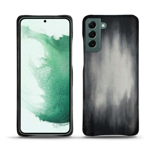 Hochwertige Lederhülle für Samsung Galaxy S22+.Gris Patine