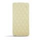 Custodia in pelle Sony Xperia Z3 Compact  - Beige - Couture ( Nappa - Pantone 7502C ) 