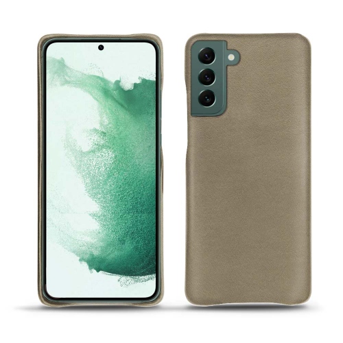 High quality leather case for Samsung Galaxy S22+Darboun sabla ( Pantone #BCB1A1 )