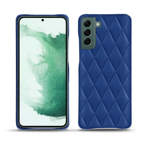 Mala de couro de alta qualidade para Samsung Galaxy S22+Bleu océan - Couture ( Nappa - Pantone #15458a) 