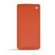 Sony Xperia Z3 Compact leather case - Papaye ( Pantone 180C ) 