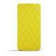 Sony Xperia Z3 Compact leather case - Jaune fluo - Couture
