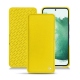 Samsung Galaxy S22+ leather case - Jaune fluo