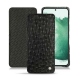 Housse cuir Samsung Galaxy S22+ - Autruche nero