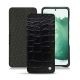 가죽 커버 Samsung Galaxy S22+ - Crocodile nero