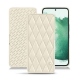 Housse cuir Samsung Galaxy S22+ - Blanc - Couture ( Bologna - White ) 