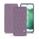 Samsung Galaxy S22+ leather case - Lilas - Couture ( Nappa - Pantone 2645U ) 