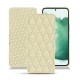 Samsung Galaxy S22+ leather case - Ivoire - Couture ( Sleek P C12 - White ) 