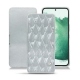 Samsung Galaxy S22+ leather case - Platinium - Couture