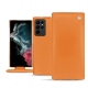 Capa em pele Samsung Galaxy S22 Ultra - Orange ( Nappa - Pantone 1495U ) 