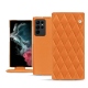 Funda de piel Samsung Galaxy S22 Ultra - Orange - Couture ( Nappa - Pantone 1495U ) 
