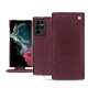 Capa em pele Samsung Galaxy S22 Ultra - Lie de vin ( Pantone 5115C ) 
