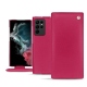 Housse cuir Samsung Galaxy S22 Ultra - Rose fluo