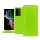 Funda de piel Samsung Galaxy S22 Ultra - Vert fluo