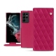 Custodia in pelle Samsung Galaxy S22 Ultra - Rose fluo - Couture