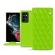 Custodia in pelle Samsung Galaxy S22 Ultra - Vert fluo - Couture