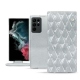 Custodia in pelle Samsung Galaxy S22 Ultra - Platinium - Couture