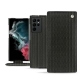 Lederschutzhülle Samsung Galaxy S22 Ultra - Abaca nero