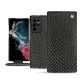 Housse cuir Samsung Galaxy S22 Ultra - Serpent nero