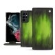 Capa em pele Samsung Galaxy S22 Ultra - Vert Patine