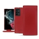 Samsung Galaxy S22 Ultra leather case - Rouge PU