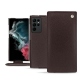 Housse cuir Samsung Galaxy S22 Ultra - Marron envoûtant