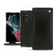 Samsung Galaxy S22 Ultra leather case - Noir Veggie
