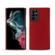 Capa em pele Samsung Galaxy S22 Ultra - Rouge ( Nappa - Pantone 199C ) 