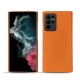Custodia in pelle Samsung Galaxy S22 Ultra - Orange ( Nappa - Pantone 1495U ) 