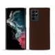 Coque cuir Samsung Galaxy S22 Ultra - Châtaigne ( Pantone 476C ) 