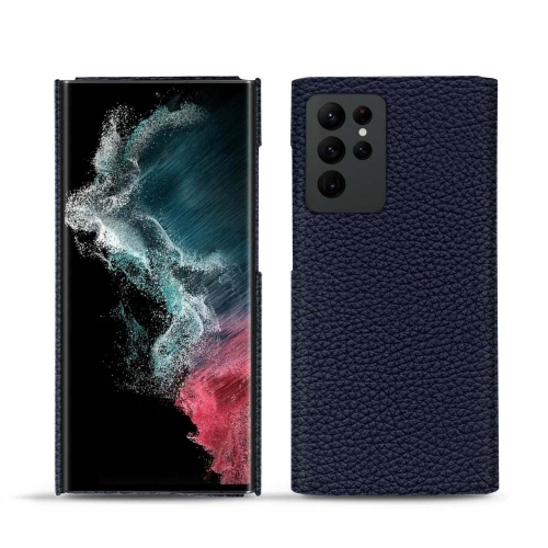 Estojo em pele premium para Samsung Galaxy S22 UltraCobalt ( Pantone #2b253f ) 