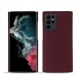 Funda de piel Samsung Galaxy S22 Ultra - Lie de vin ( Pantone 5115C ) 