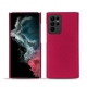 Custodia in pelle Samsung Galaxy S22 Ultra - Rose fluo