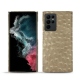 Funda de piel Samsung Galaxy S22 Ultra - Autruche desert