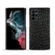 Capa em pele Samsung Galaxy S22 Ultra - Autruche nero