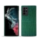 Capa em pele Samsung Galaxy S22 Ultra - Crocodile pino