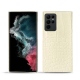 Coque cuir Samsung Galaxy S22 Ultra - Crocodile milk