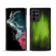 Lederschutzhülle Samsung Galaxy S22 Ultra - Vert Patine