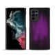 가죽 커버 Samsung Galaxy S22 Ultra - Violet Patine