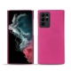 Samsung Galaxy S22 Ultra leather cover - Rose BB
