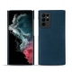 Custodia in pelle Samsung Galaxy S22 Ultra - Blu mediterran