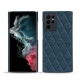 Coque cuir Samsung Galaxy S22 Ultra - Indigo - Couture ( Pantone 303U ) 