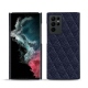 Samsung Galaxy S22 Ultra leather cover - Cobalt - Couture ( Pantone 2766C ) 