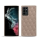 Samsung Galaxy S22 Ultra leather cover - Taupe vintage - Couture